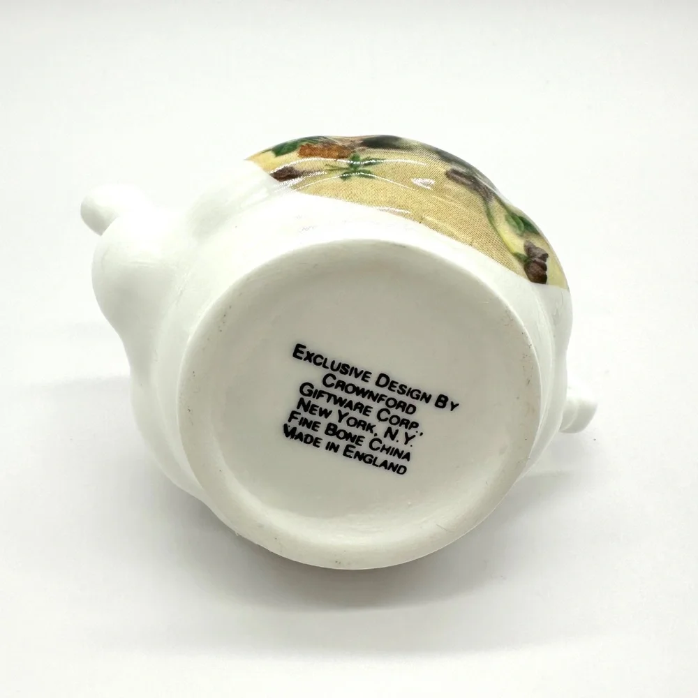 Vintage Crownford Made In England Fine Bone China Miniature Tea Set Cats